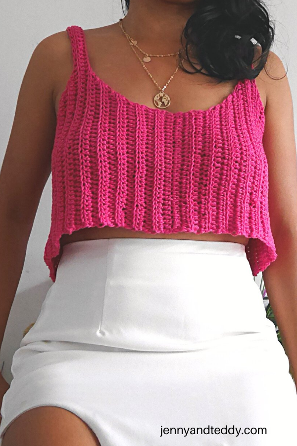 Easy Ribbed Tank Top | AllFreeCrochet.com