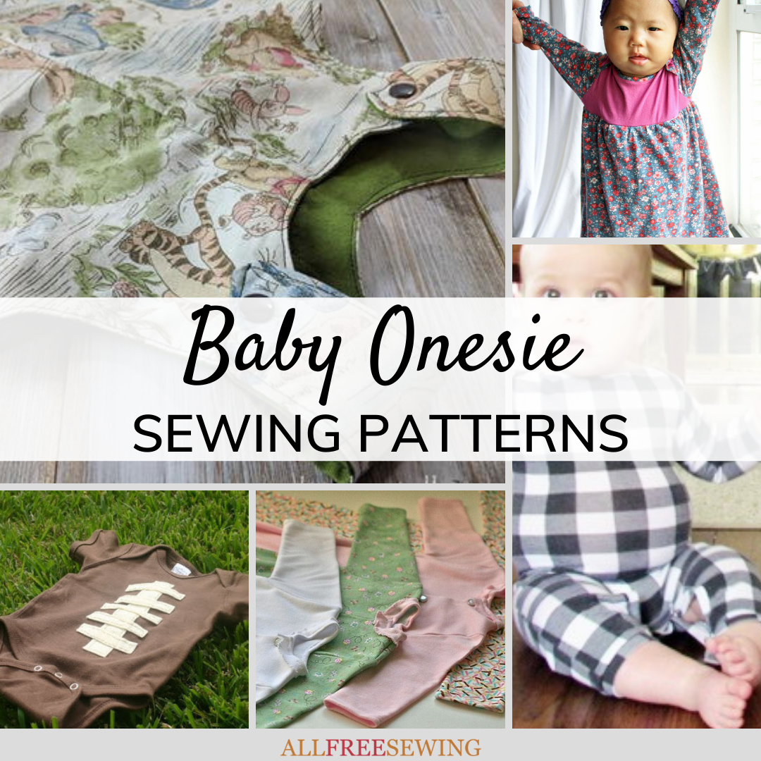 18 Baby Onesie Sewing Patterns (The Cutest Ever!) | AllFreeSewing.com