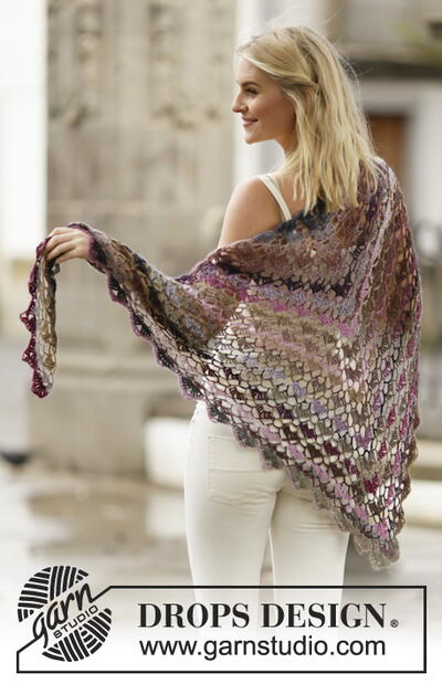 Delightful Evening Crochet Shawl