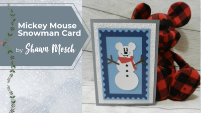 Mickey Mouse Snowman Card