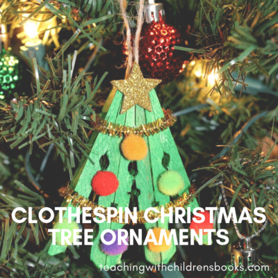 Clothespin Christmas Tree Ornament
