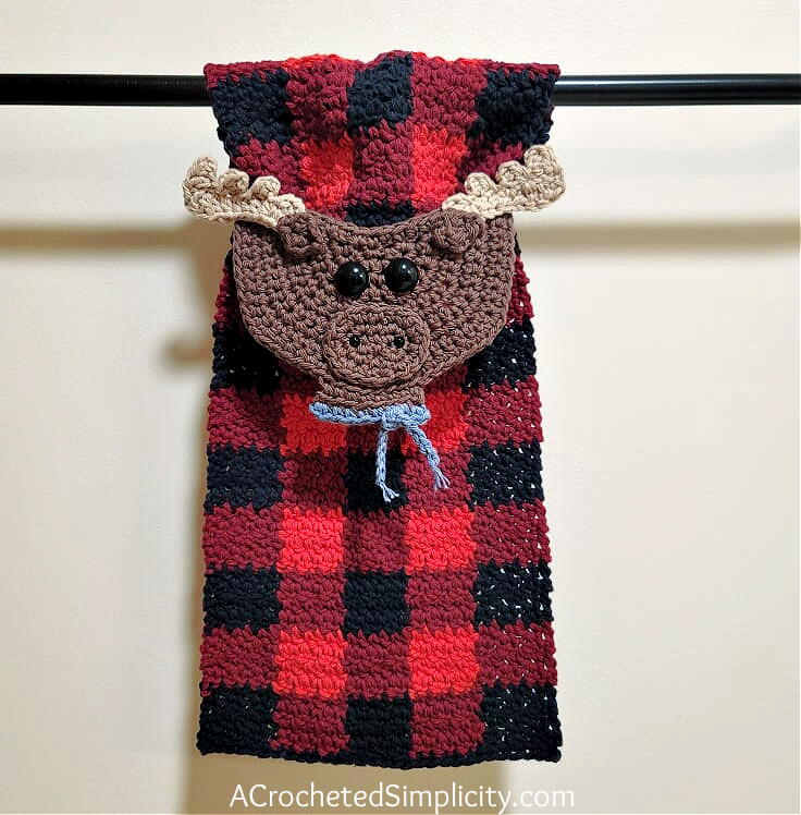 Buffalo Plaid Kitchen Towel Crochet pattern by Jennifer Pionk