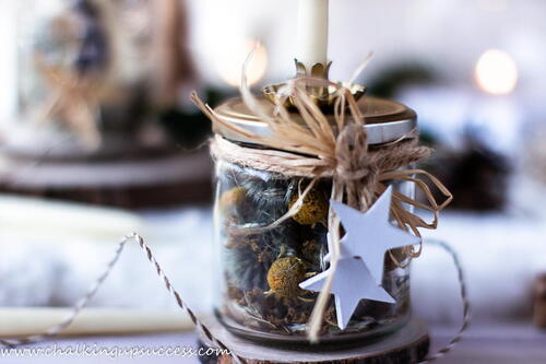 Diy Candle Holder Gift In A Jar