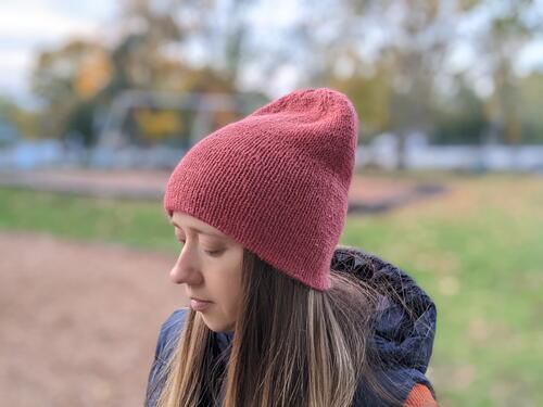 Double Layer Reversible Knit Hat