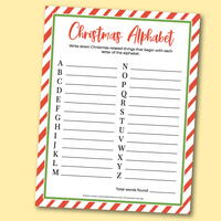 Printable Christmas Alphabet | FaveCrafts.com