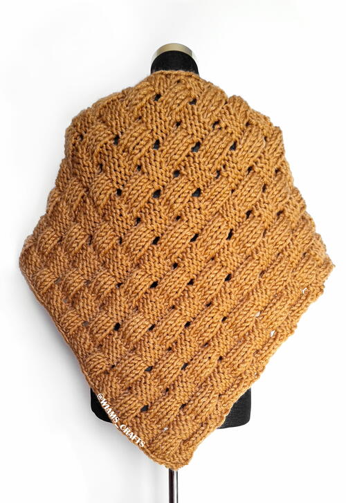 Ginger Basket Shawlette