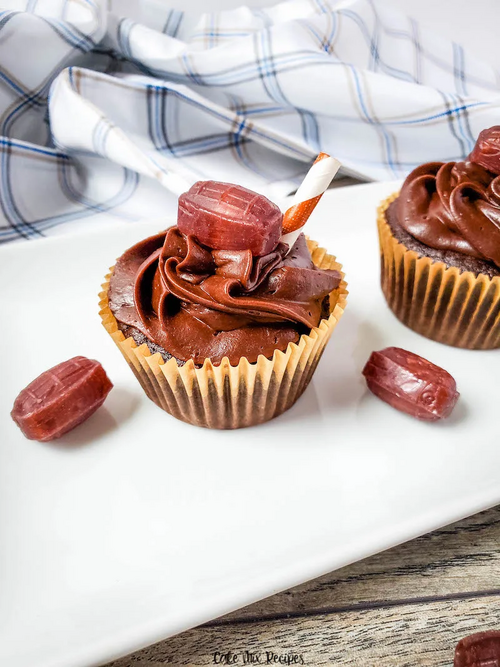 Chocolate Root Beer Cupcakes