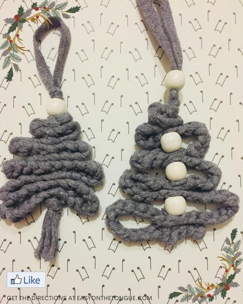 Super Easy Winding Ribbon Crochet Christmas Tree