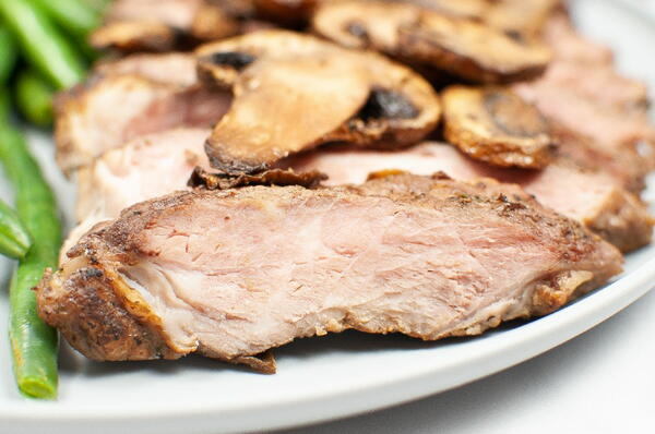 Air Fryer Steak And Mushrooms