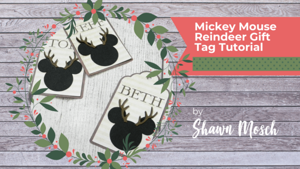 Mickey Mouse Reindeer Gift Tags