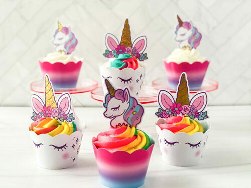 The Easiest Unicorn Cupcakes