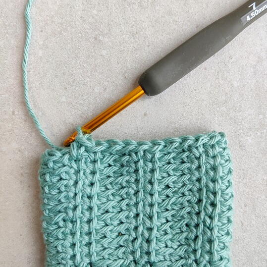 How To Crochet The Knit Stitch (waistcoat Stitch)