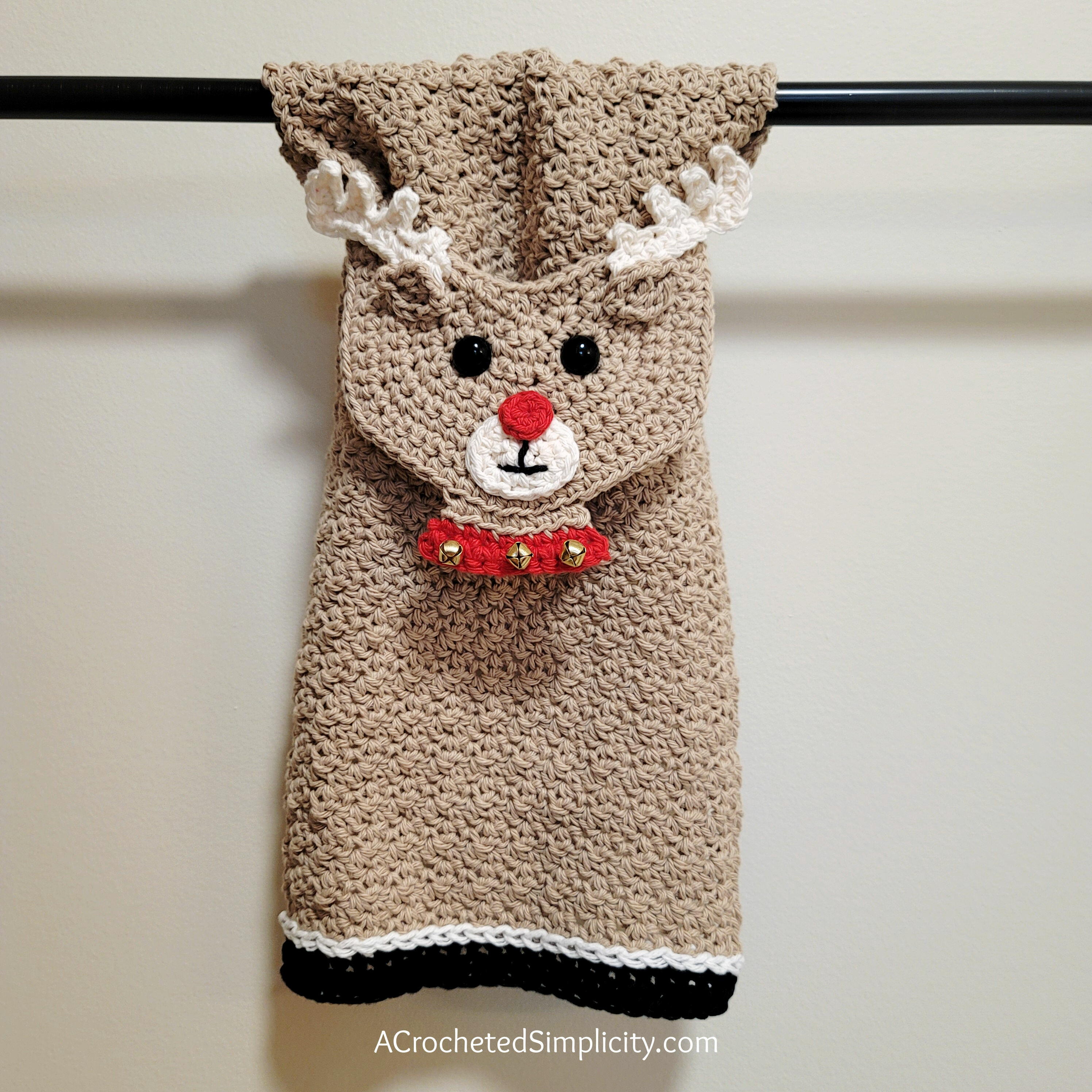 Snowman Kitchen Towel Crochet pattern by Jennifer Pionk