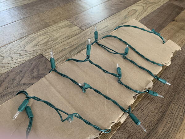 The Cardboard Christmas Light Storage Hack