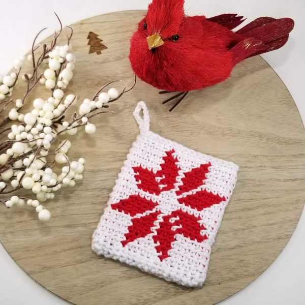 Nordic Star Christmas Ornament Pouch