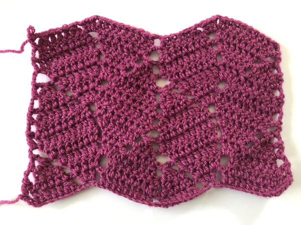Crochet Leaf Stitch 2