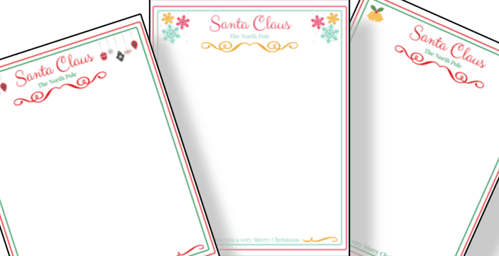 Free Santa Letterhead Printables | AllFreePaperCrafts.com