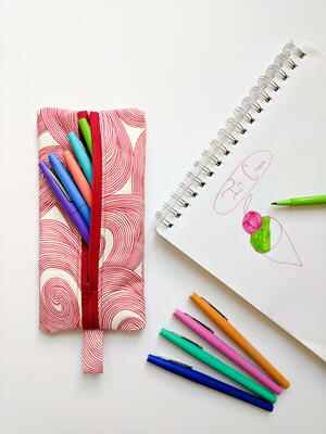 Easy Pencil Case Sewing Pattern For Kids