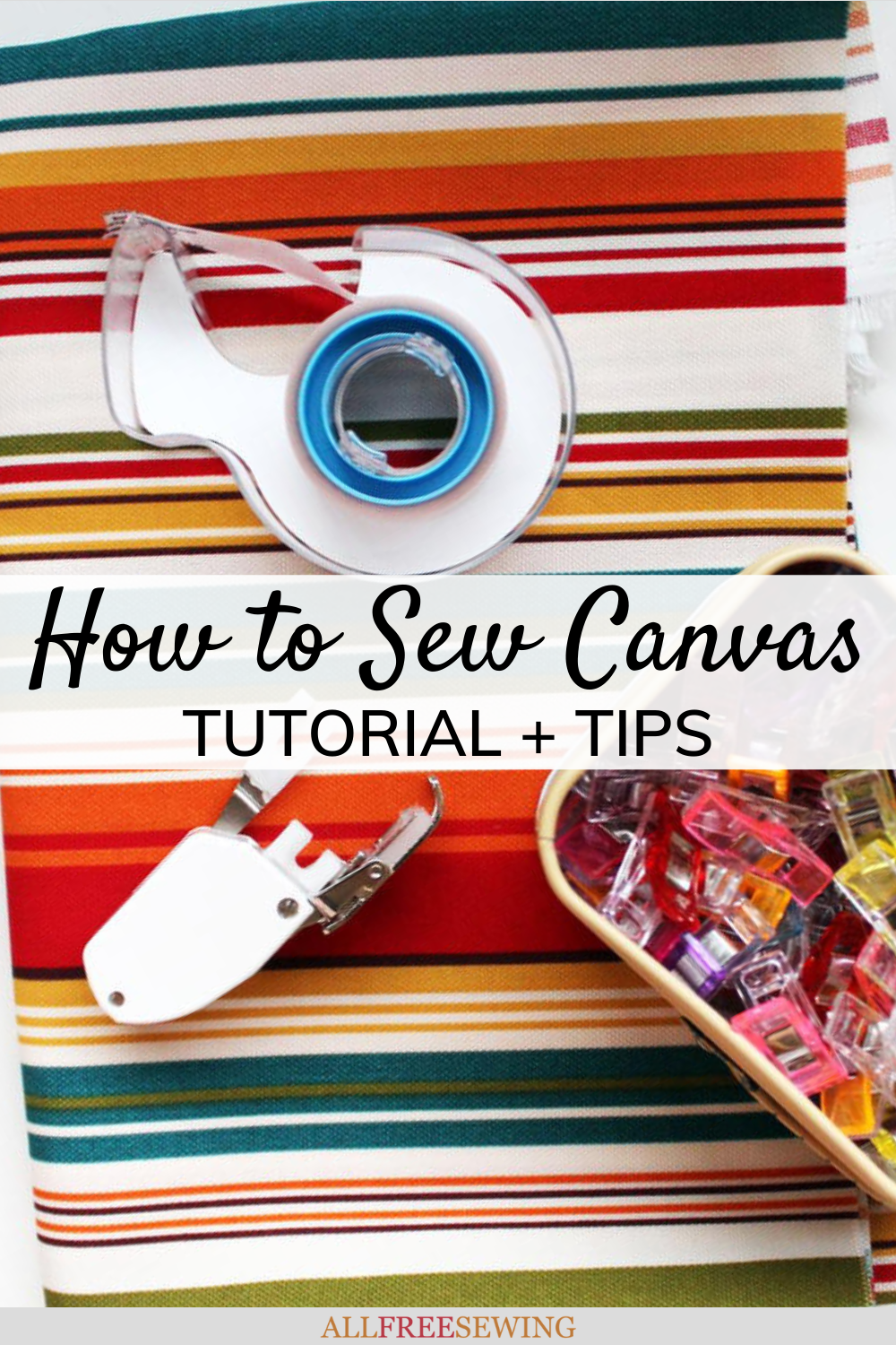 How to Sew Canvas (Tutorial and Tips)