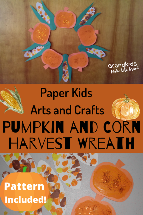 Pumpkin And Corn Harvest Basket Craft For Thanksgiving