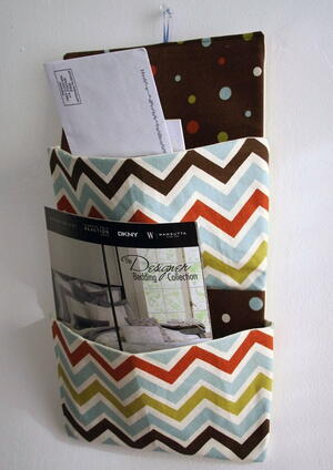 Chic Chevron Letter Organizer