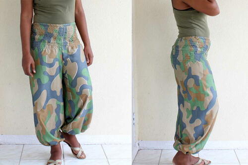 Cute Harem Pants With Pattern