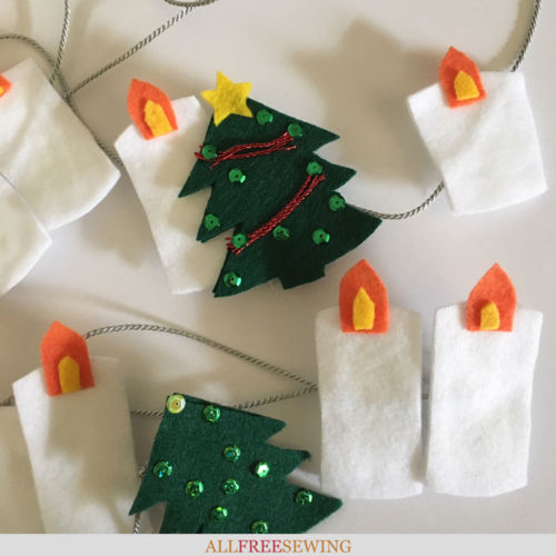 Scandinavian Christmas Felt Garland