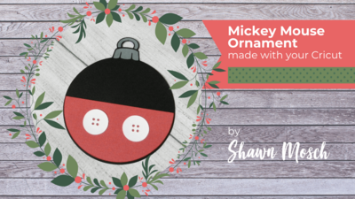 Mickey Mouse Inspired Christmas Ornament