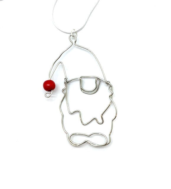 Wire Gnome Pendant Or Ornament