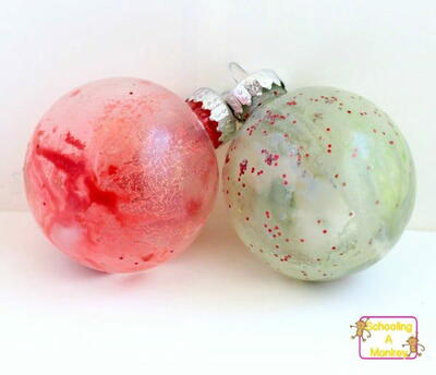 Fizzy Painted Ornaments