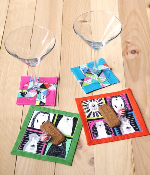 Cocktail Napkins And Coordinating Coasters