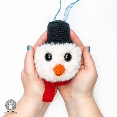 Crochet Snowman Ornament