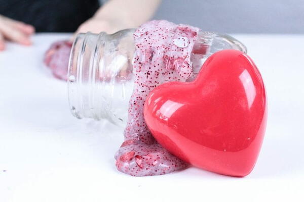 Valentine Confetti Slime