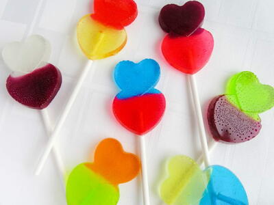 Heart  Candy Lollipops