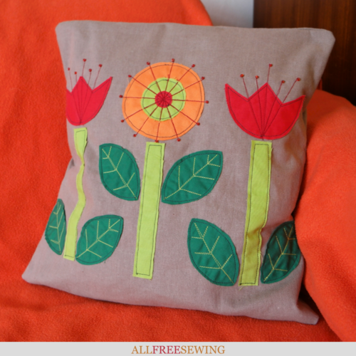 Scandinavian Flowers Cushion Pattern