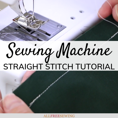 Sewing Machine Straight Stitch Tutorial