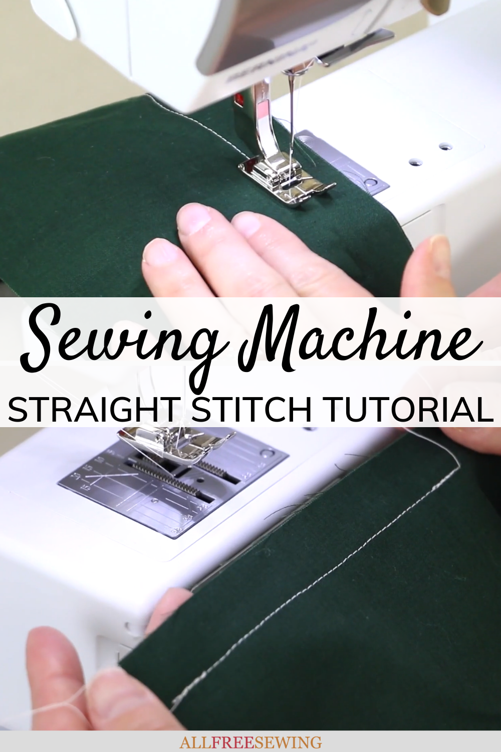 Sewing Machine Straight Stitch Tutorial
