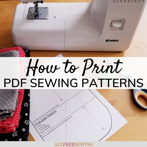 How to Print PDF Sewing Patterns