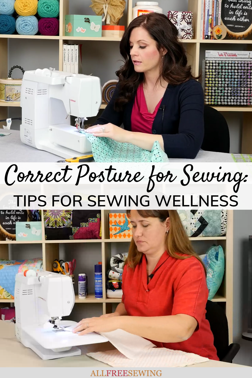 Correct Posture for Sewing: Tips for Sewing Wellness | AllFreeSewing.com