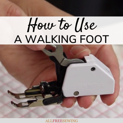 How to Use a Walking Foot on a Sewing Machine