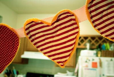 Valentines Day Heart Bunting