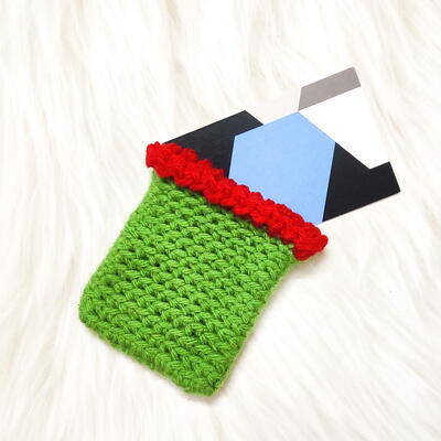 Christmas Crochet Gift Card Holder