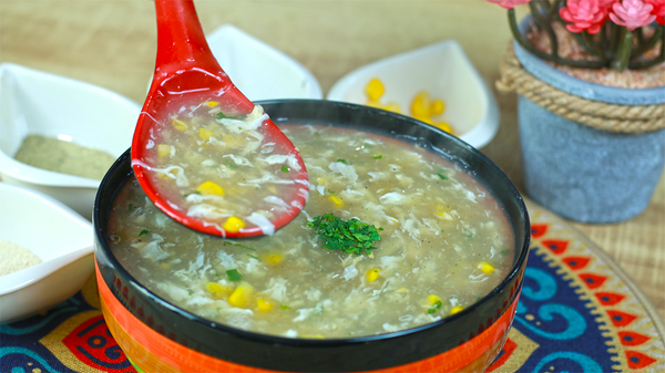 Chicken Corn Soup With Homemade Chicken Stock