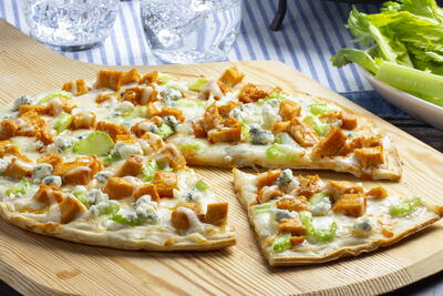 Guilt-Free Buffalo Chicken Pizza