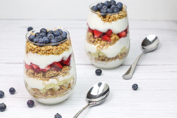 Easy Fruit And Yogurt Parfait With Granola | FaveSouthernRecipes.com