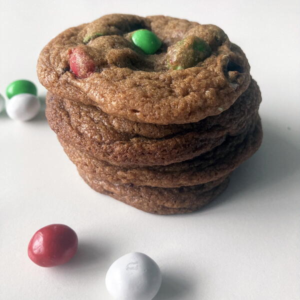 Browned Butter Chocolate Candy Cookies