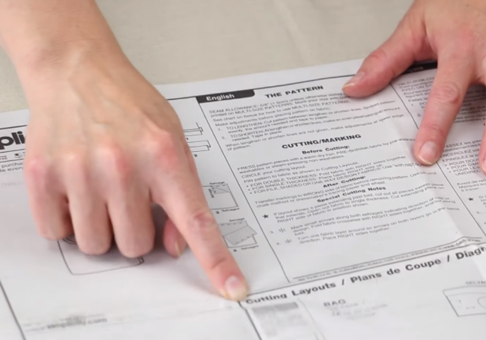 How to read a sewing pattern