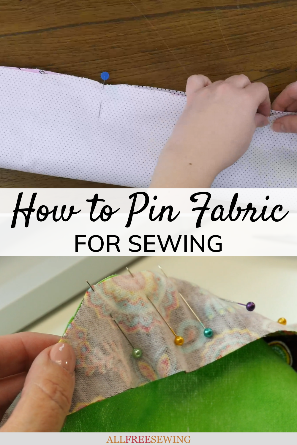 How to Pin Fabric for Sewing (Tips for Patterns & More) | AllFreeSewing.com