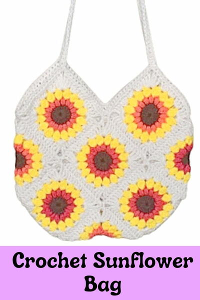 Crochet Sunflower Bag