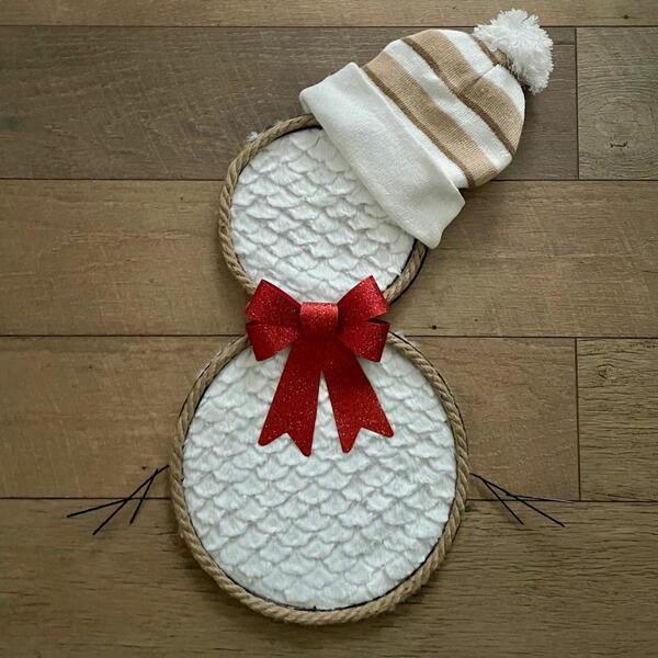 Snowman Wreath For Winter